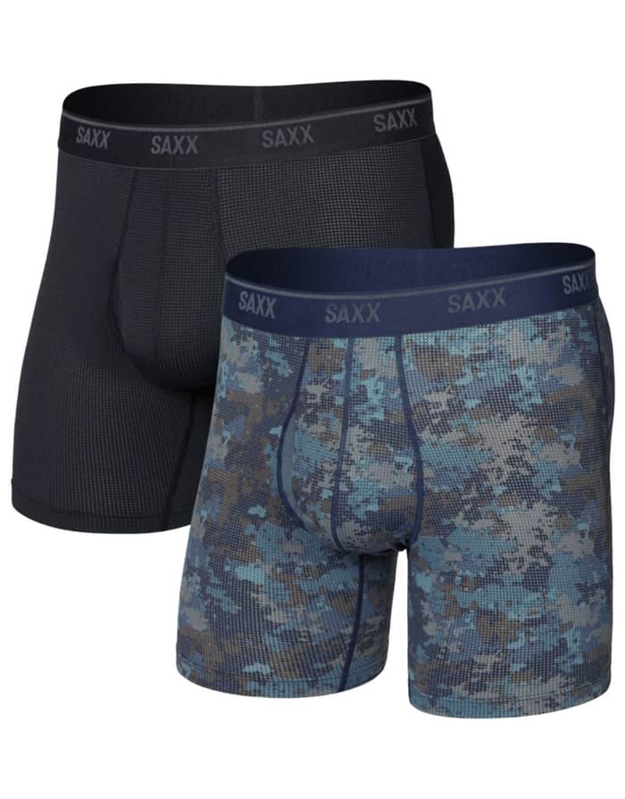 Quest Quick-Dry Mesh BB Fly Matrix Camo/Black 2pk