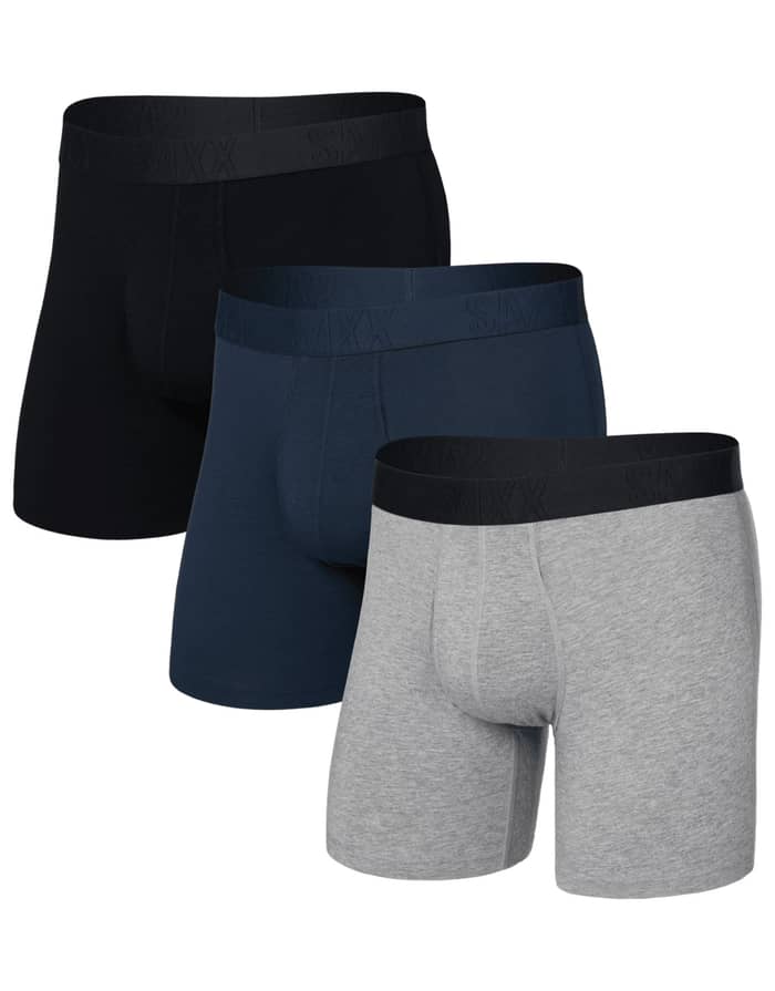Droptemp Cooling Cotton BB Fly 3pk Dark Grey/Dark Ink/Black