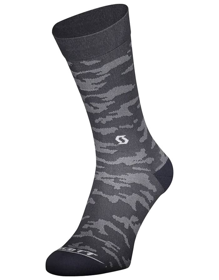 Sock Trail Camo Crew Dark Grey/White