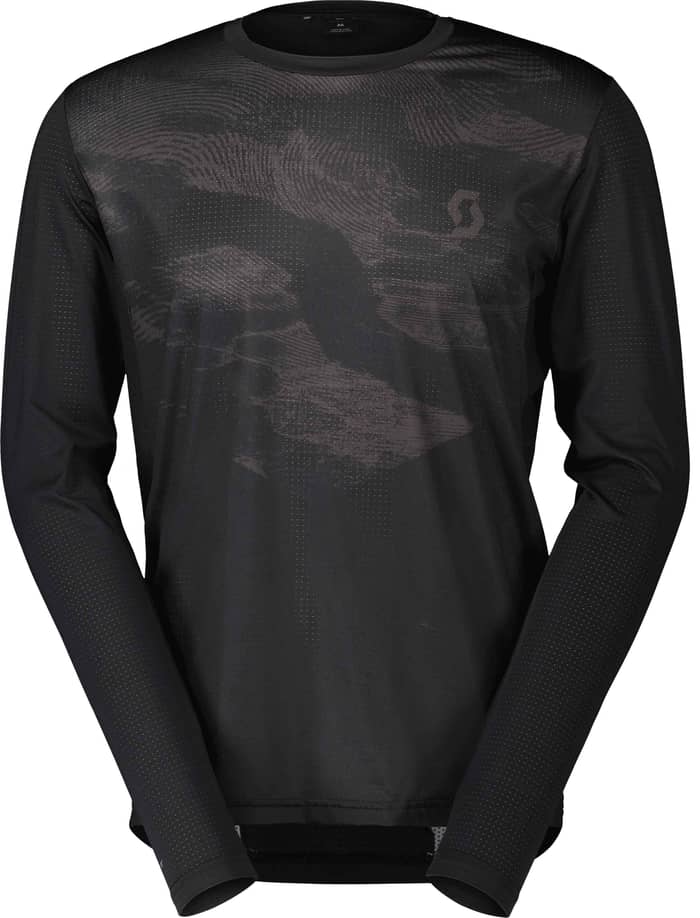 Shirt M's Trail Flow LS Blck/Dk Grey