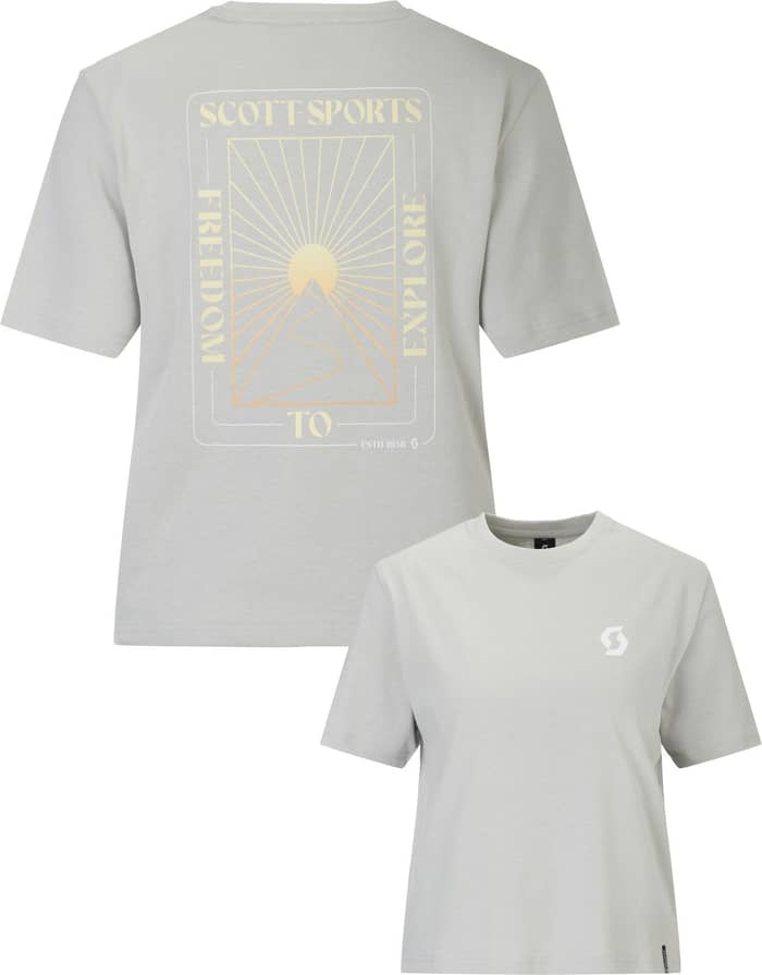Graphic SS Tee W Spray Grey