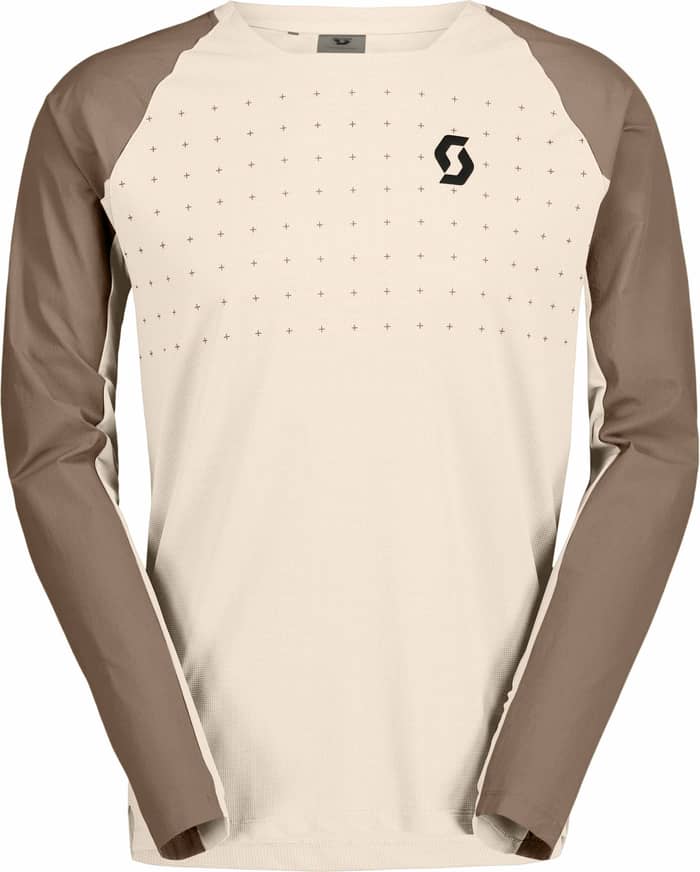 Trail Vertic Pro LS Tee M Cotton White Toast Beige
