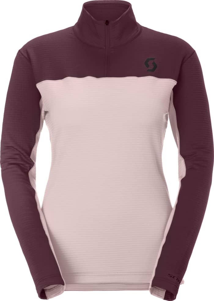 Defined Light Pullover W Wax Pink/Cocoa Red