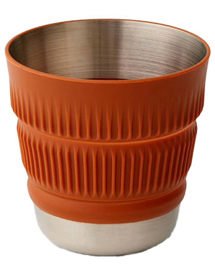 Detour Stainless Steel Collapsible Mug Brown