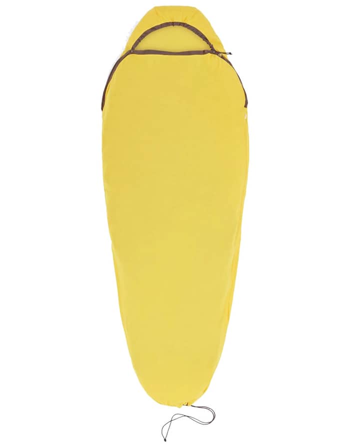 Reactor Sleeping Bag Liner Mummy w/ Drawcord Compact Yellow