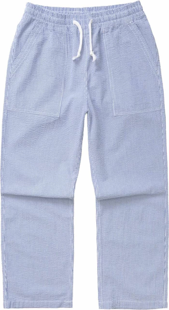Seersucker Chef Pants Navy Stripe