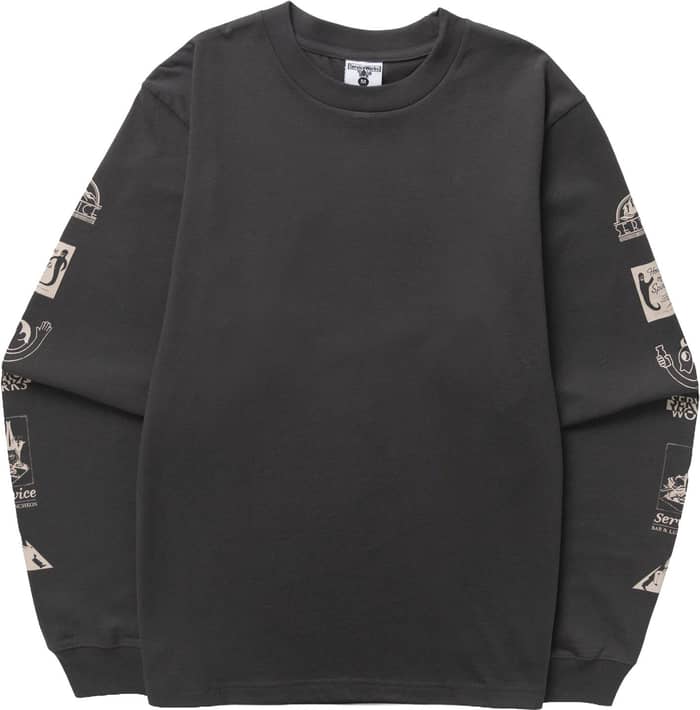 Bootleg Long Sleeve Tee Charcoal