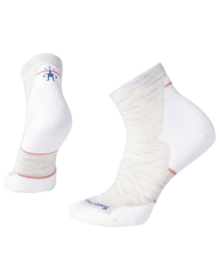 Women's Run Targeted Cushion Ankle Socks Ash