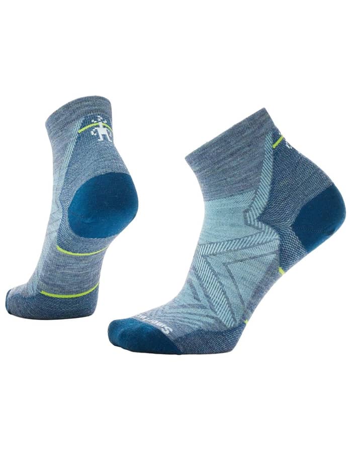 W Run Zero Cushion Ankle Socks Pewter Blue