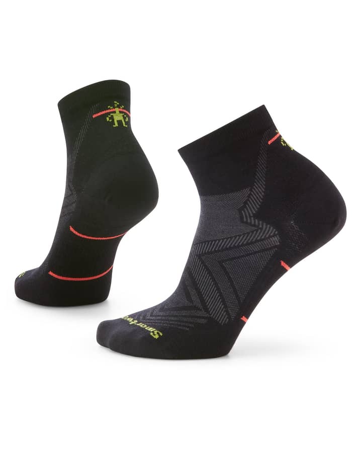 W Run Zero Cushion Ankle Socks Black