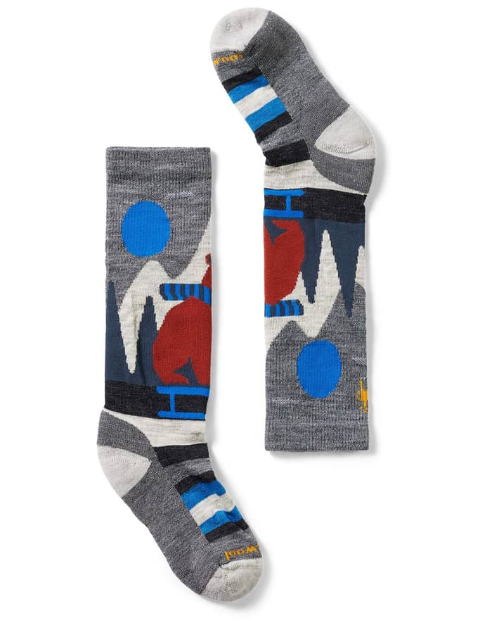 K Ski Light Cushion Sleigh Bear OTC Socks Medium Gray