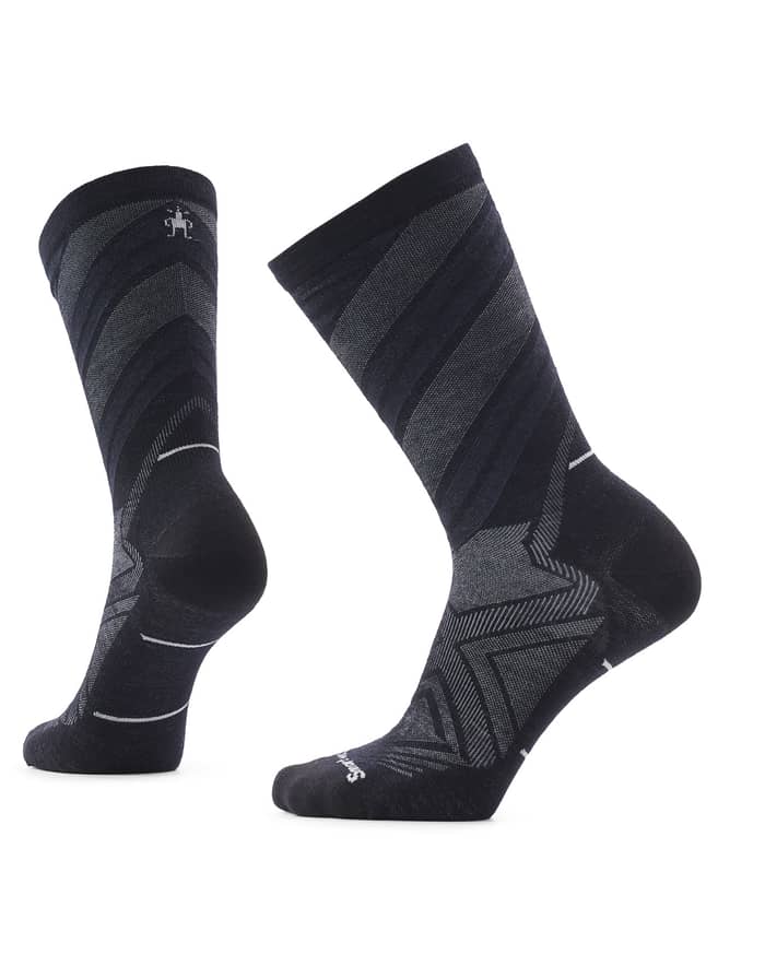 Run Zero Cushion Crew Socks Black