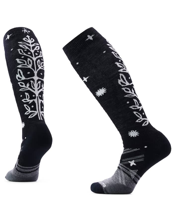 W Ski Full Cushion Ice Blossom OTC Socks Black
