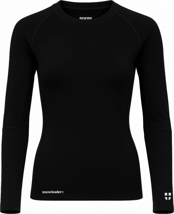 Women's Merino Top Black