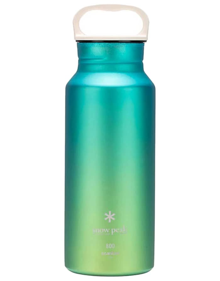 Snow Peak Titanium Aurora Bottle 600 Ml In Ocean Cups and flasks