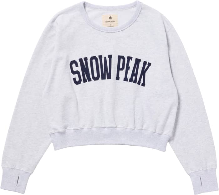 Urake Varsity Print Pullover W Light Grey
