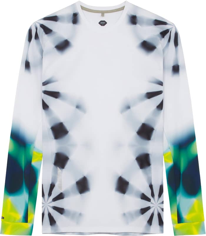 LS Printed Tech T White/Green Kaleidoscope