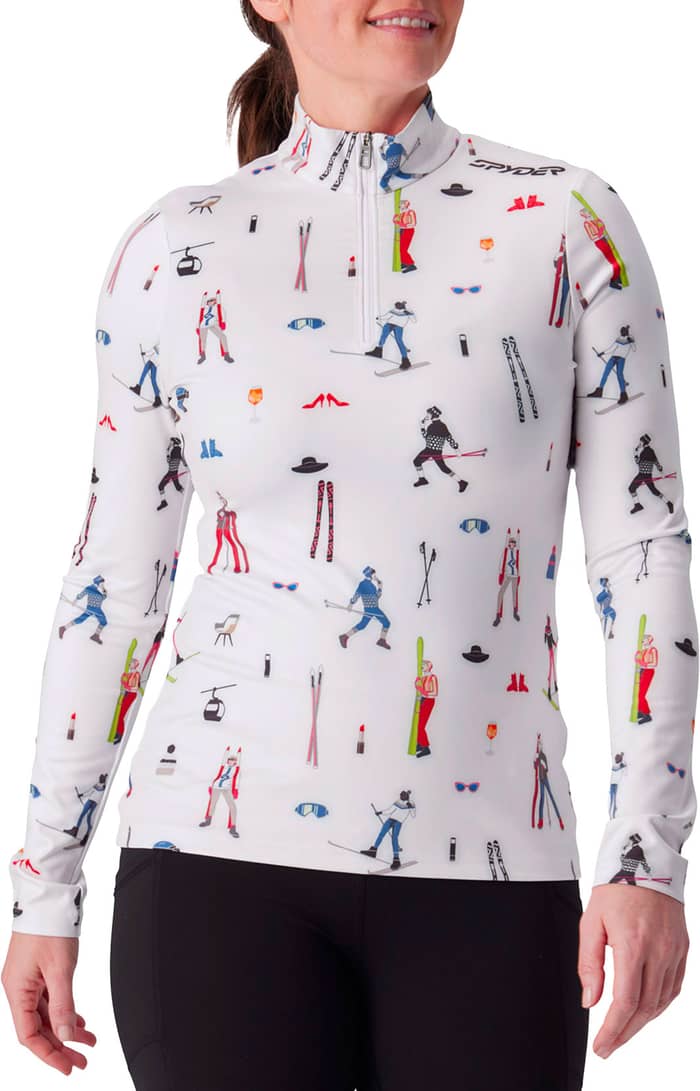 Vivid 1/2 Zip W White
