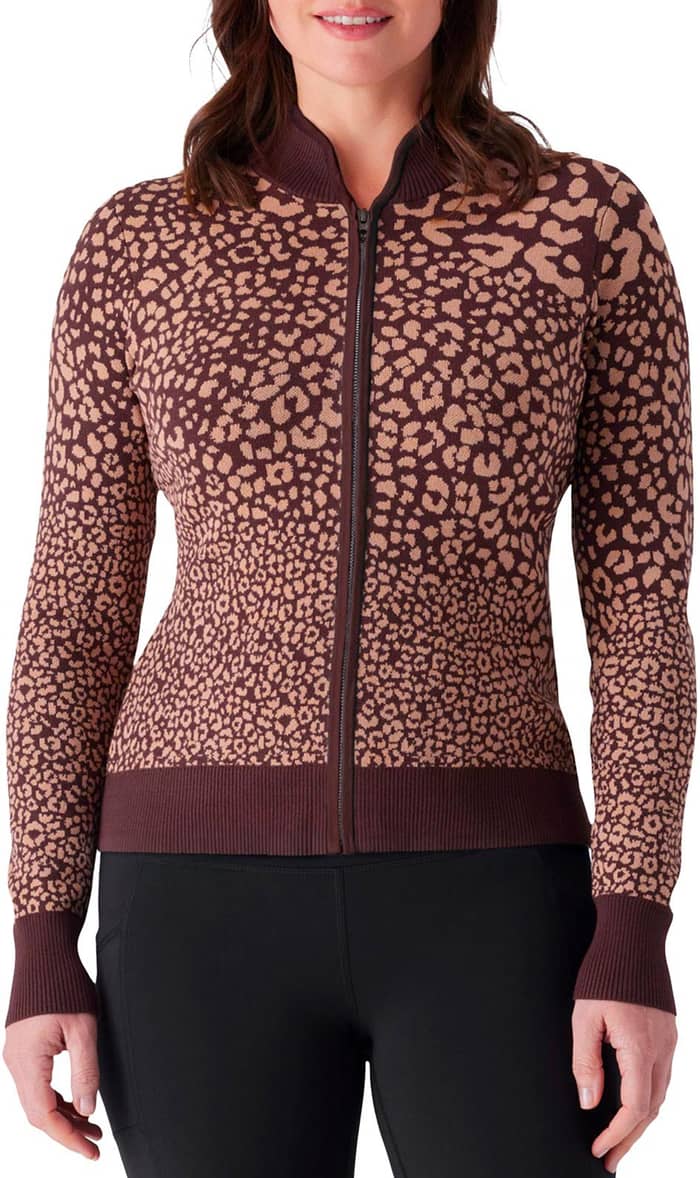 Spritz Ski Sweater Jacket W Leopard