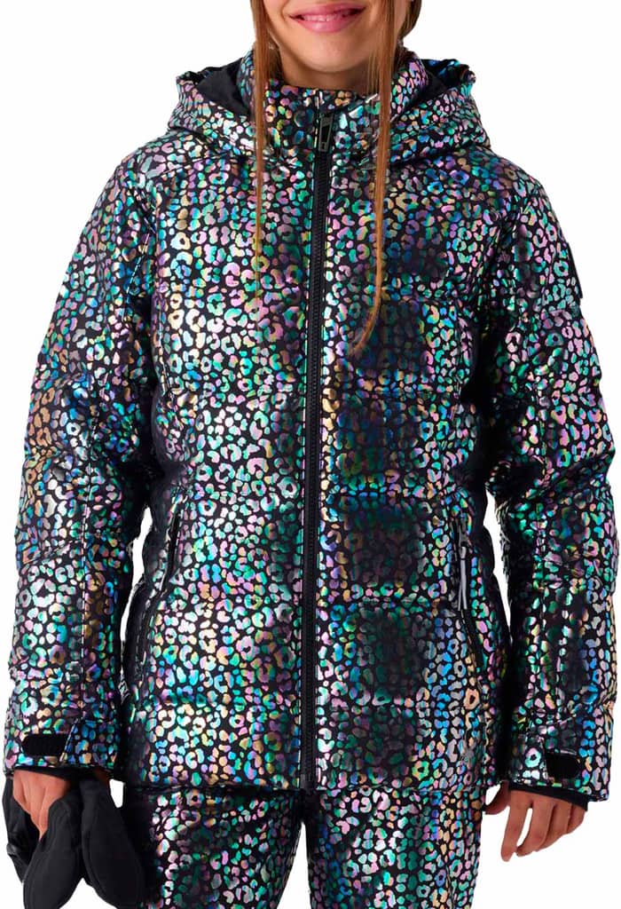 Zadie Synthetic Down Jacket Leopard
