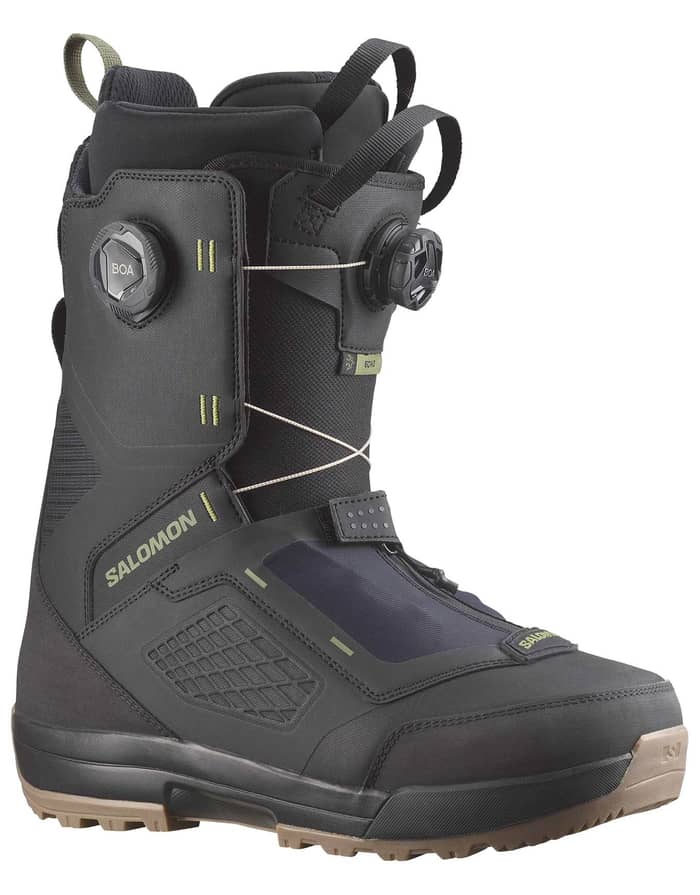 Salomon Snowboard Echo Dual Boa Wide Black/Deep Lichen Green Men's