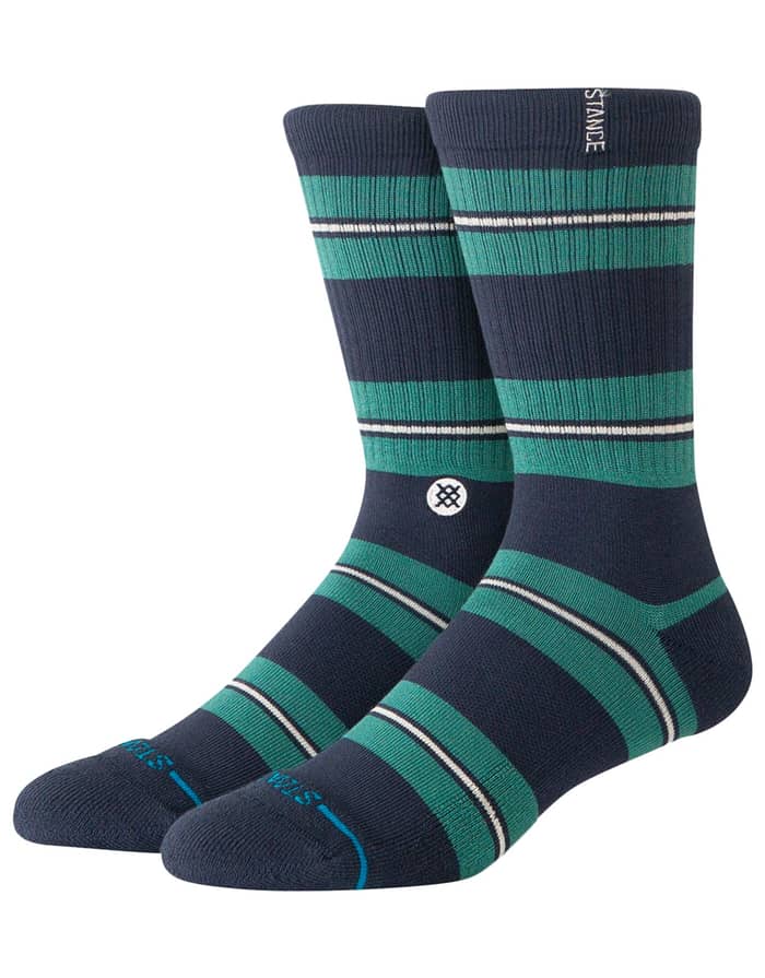 Caesar Stripe Crew Green
