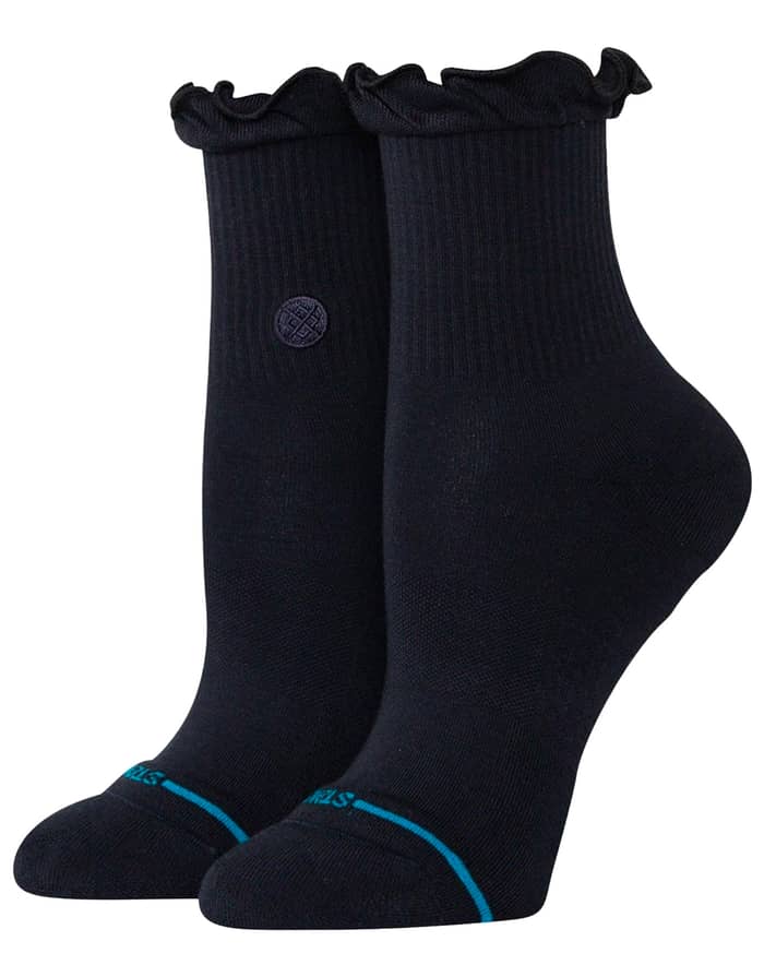Ruffle Icon Quarter W Black