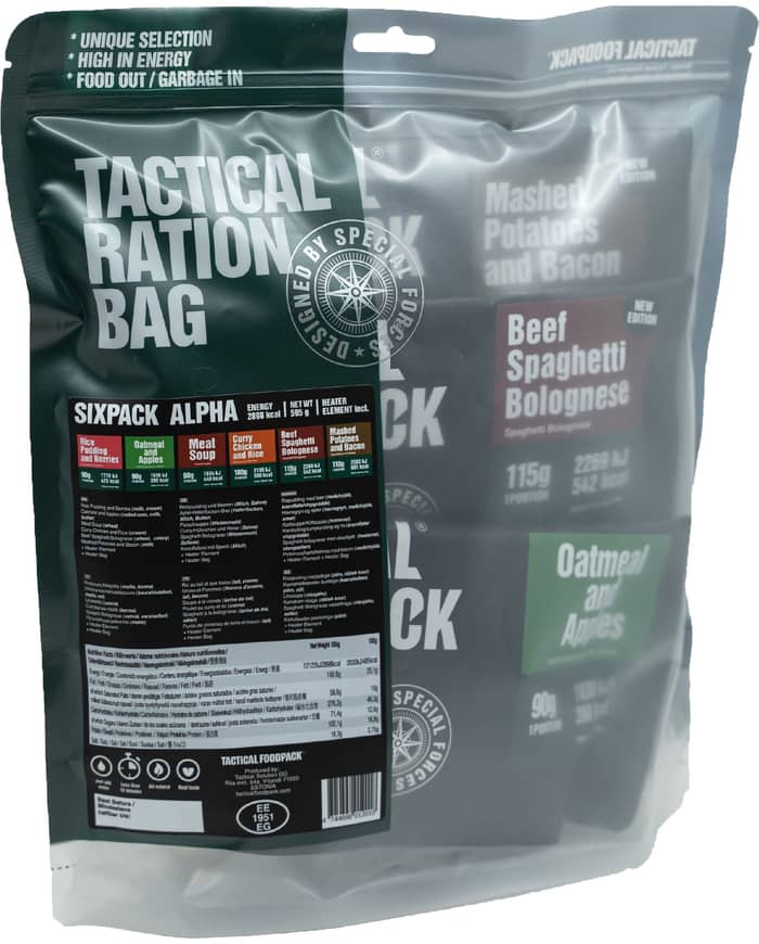 Pack nourriture Tactical Sixpack Alpha 595g