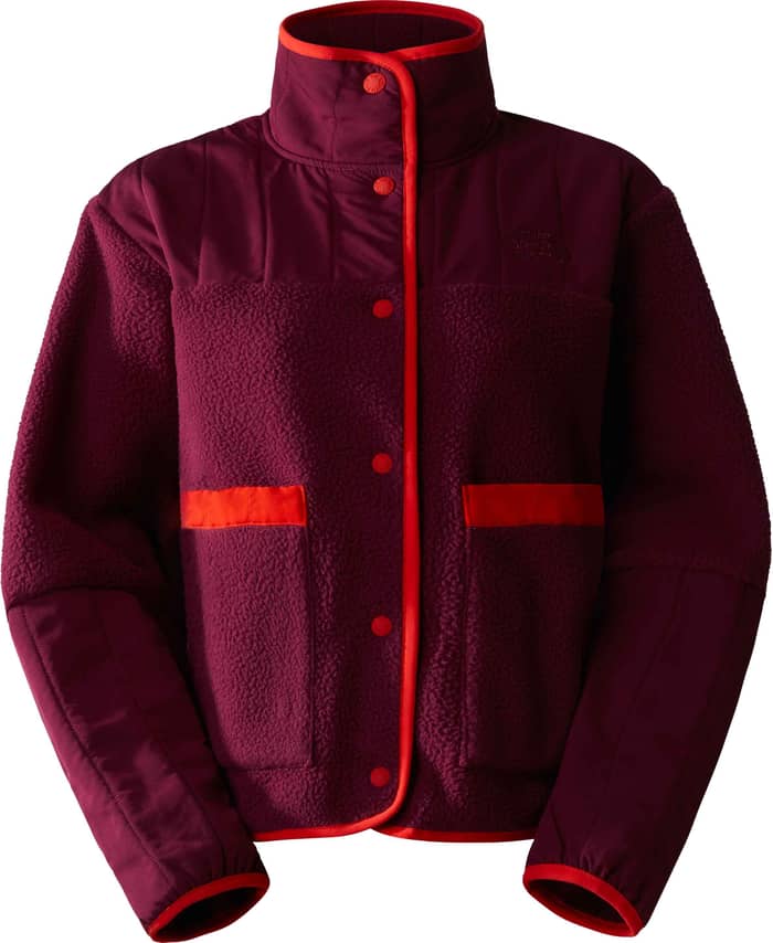 W Cragmont Fleece Jacket Boysenberry/Fiery Red
