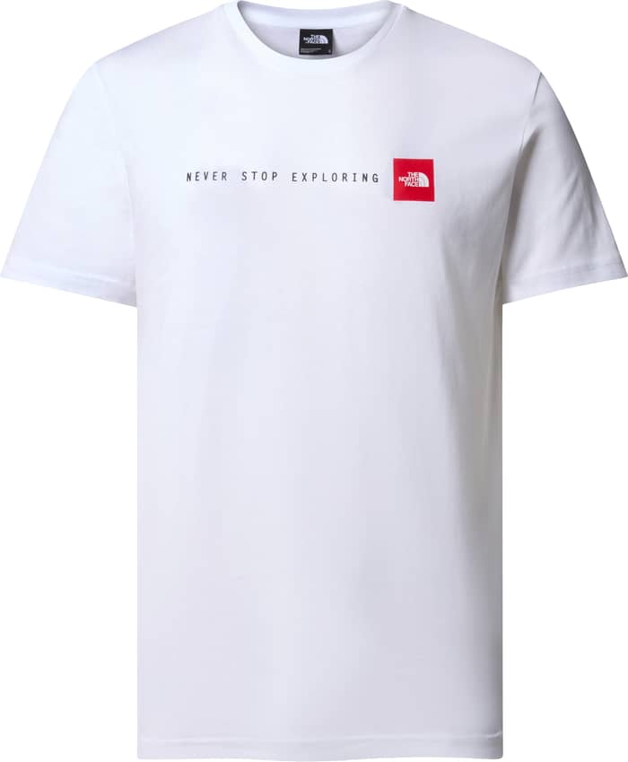 M S/S Never Stop Exploring Tee TNF White