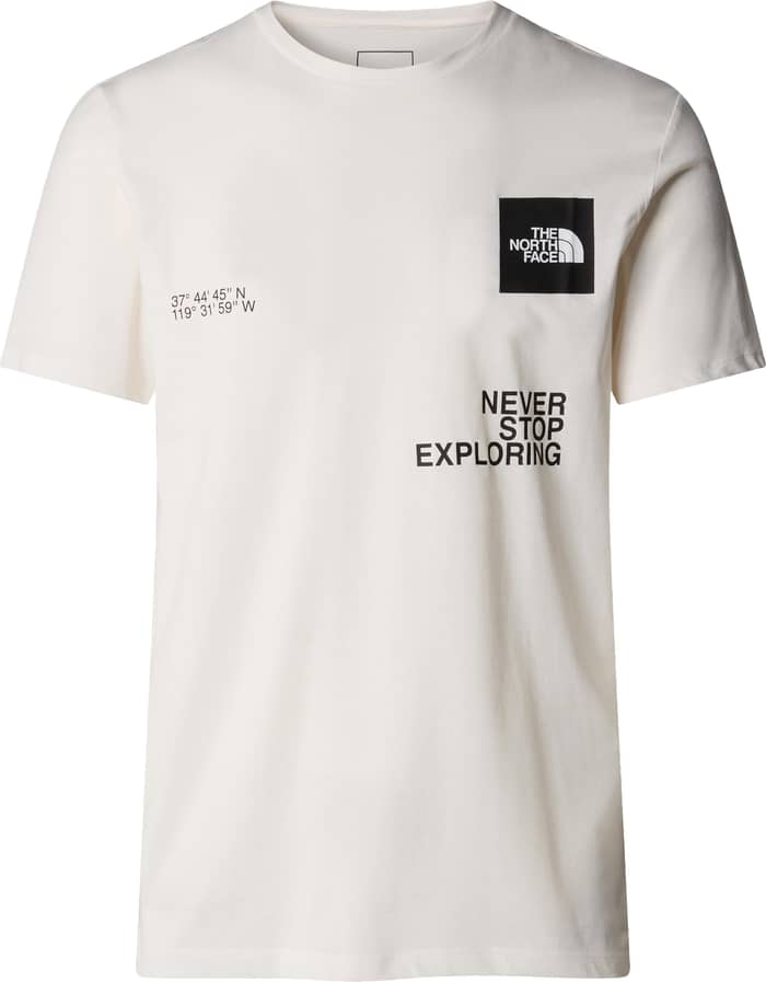 M Foundation Coordinates Graphic Tee Gardenia White-TNF Black