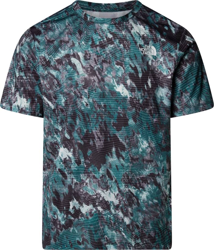 M 24/7 S/S Tee Aop Deep Nori Grid Print