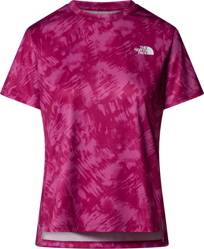 W Flex S/S Tee Reg Aop Cyber Bery Waterfall Print