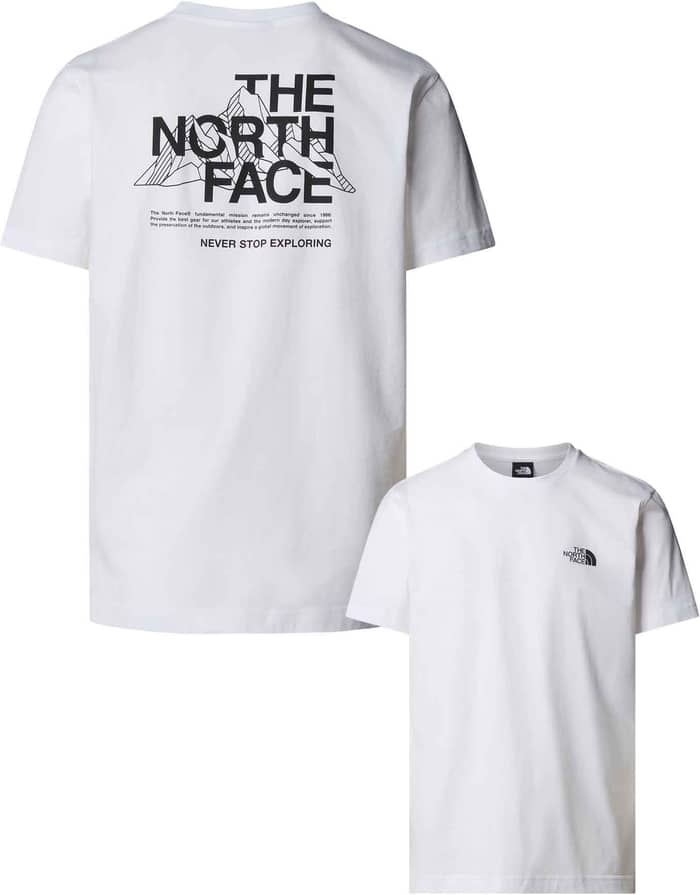 M Mountain Sketch SS Tee TNF White