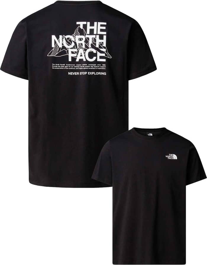 M Mountain Sketch SS Tee TNF Black