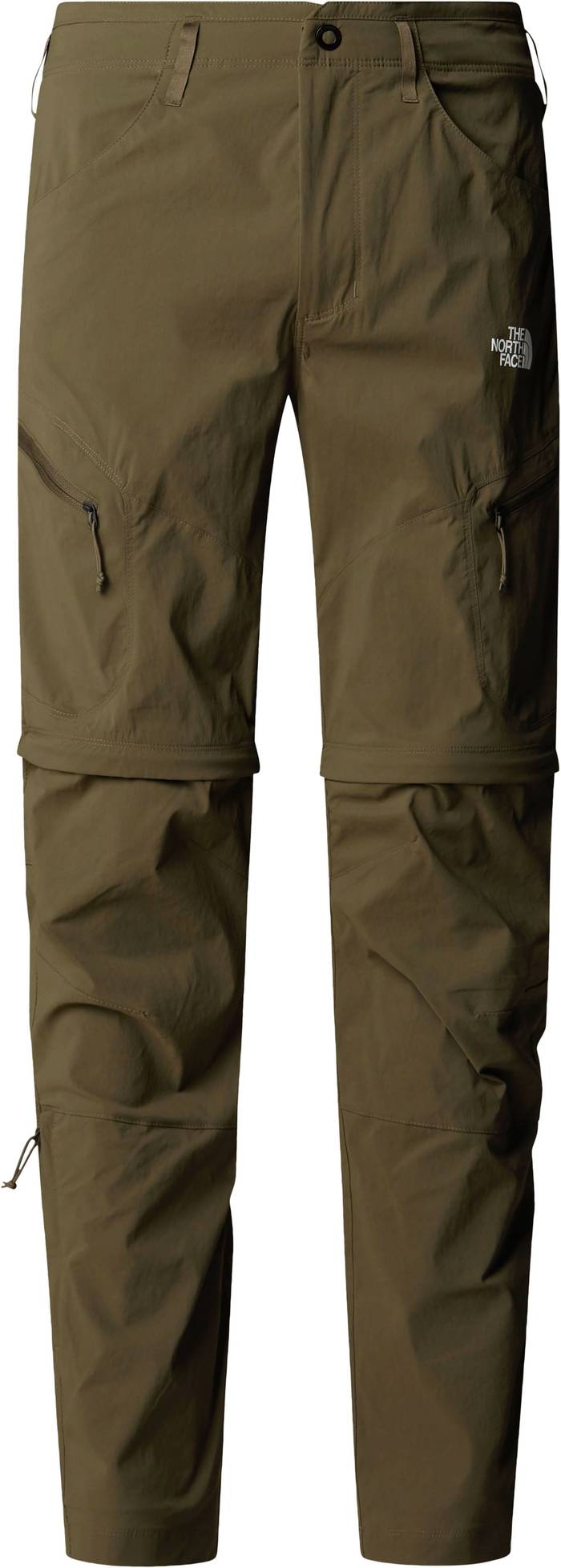M Exploration Reg Tapered Convertible Pant New Taupe Green