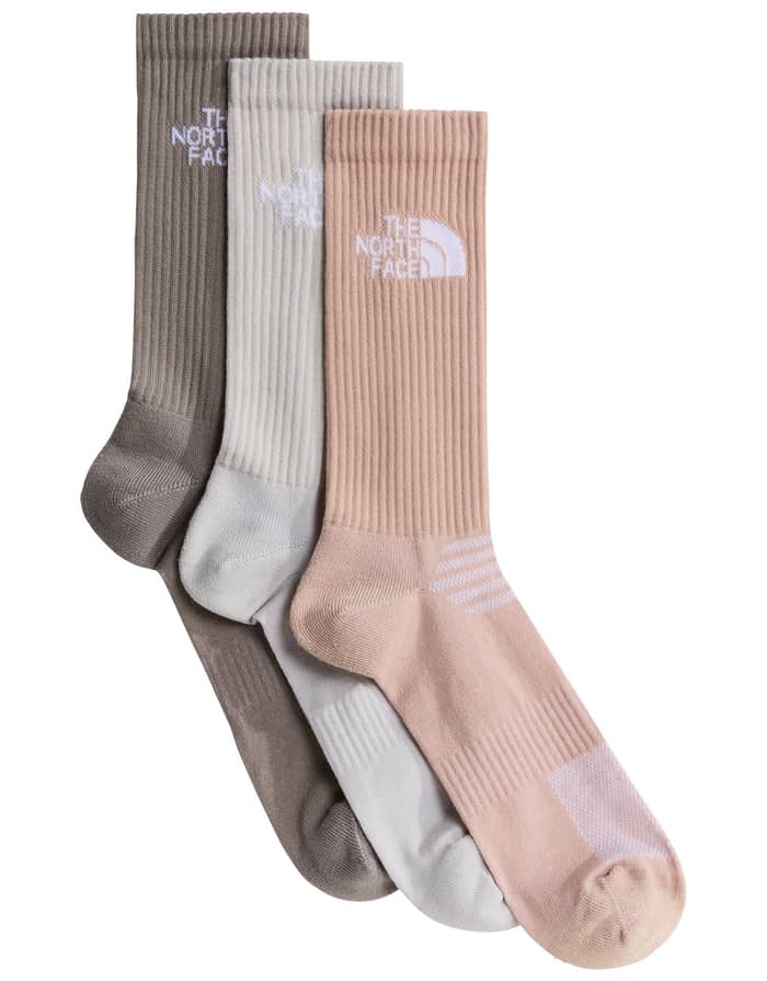Multi Sport Cush Crew Sock 3P Stone Slab Timeless Taupe