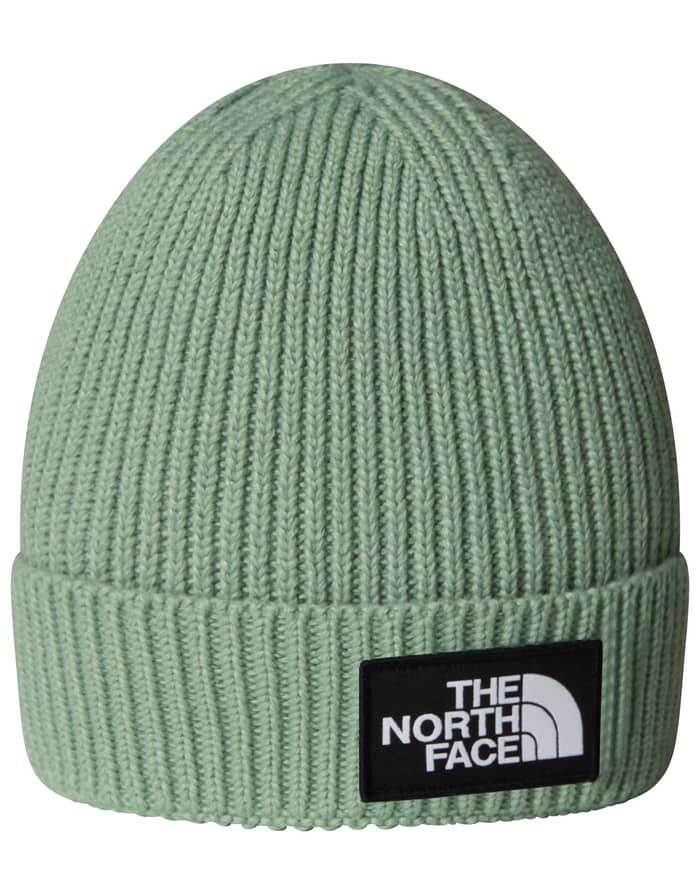 Kids TNF Logo Box Cuffed Beanie Slate Moss