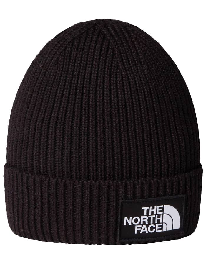 Kids TNF Logo Box Cuffed Beanie TNF Black