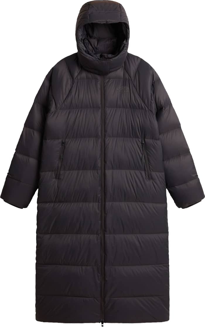 W Hydrenalite City Long Down Hooded Parka Anthracite Grey
