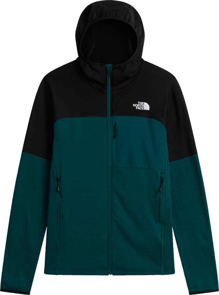 M Polartec Powergrid Stormgap Hoodie Pacific Teal TNF Black