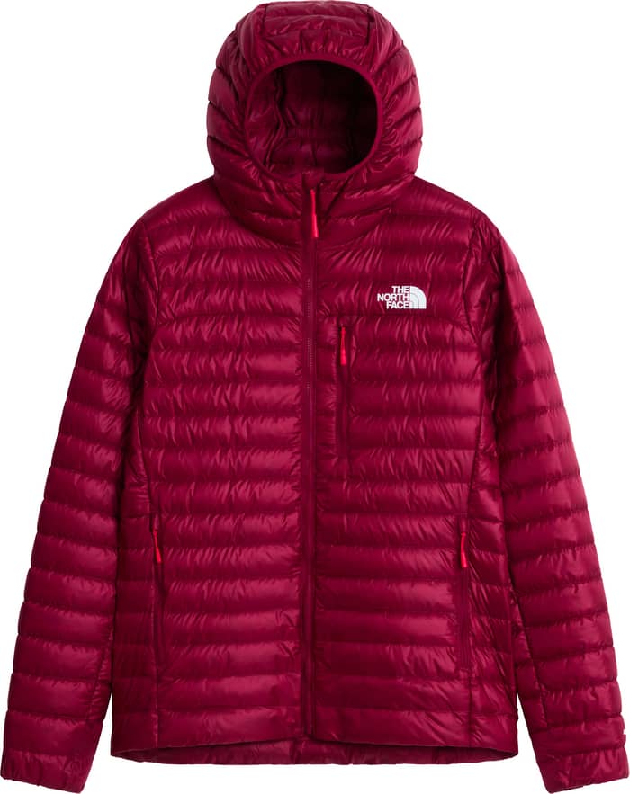W Bettaforca LT Down Hoodie Burgundy Crush Lall Guran