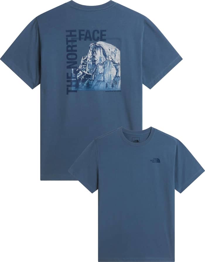 M Half Dome Photo Reg SS Tee Graphic Granite Grey