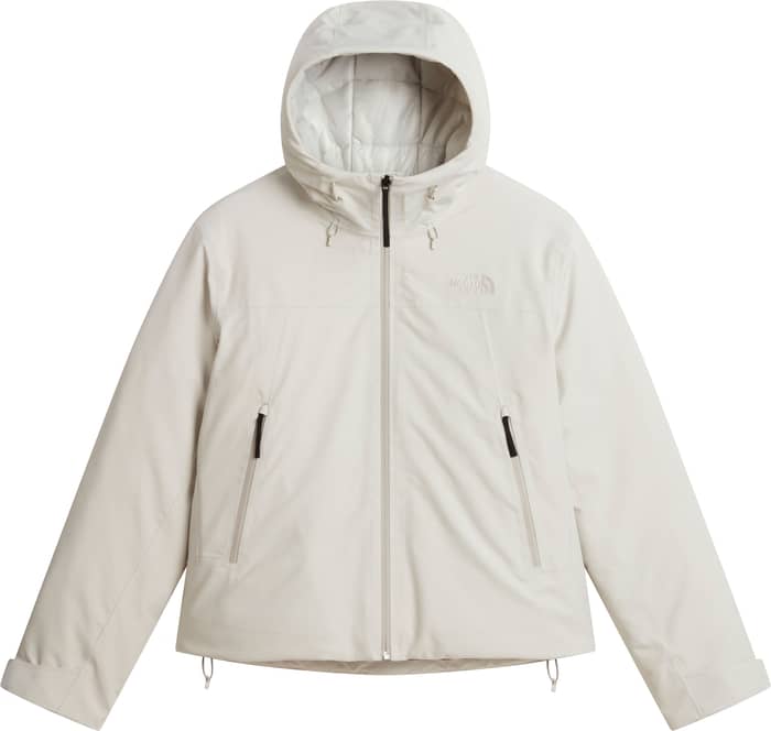 W TNF Range Down Hooded Jacket Cumulus Cloud
