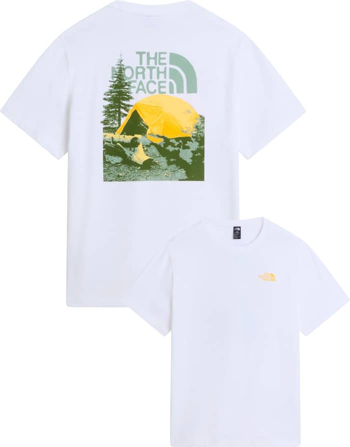 M Pitch A Tent Relaxed SS Tee TNF White