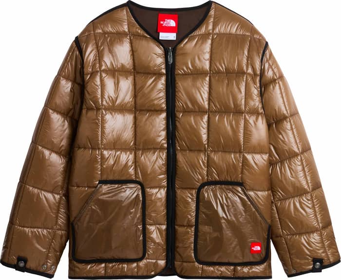 M TNF Red Box Liner Jacket Smokey Brown Dark Chesnut