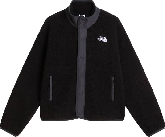 W Cragmont Snap Front Fleece Jacket TNF Black Anthracite Grey