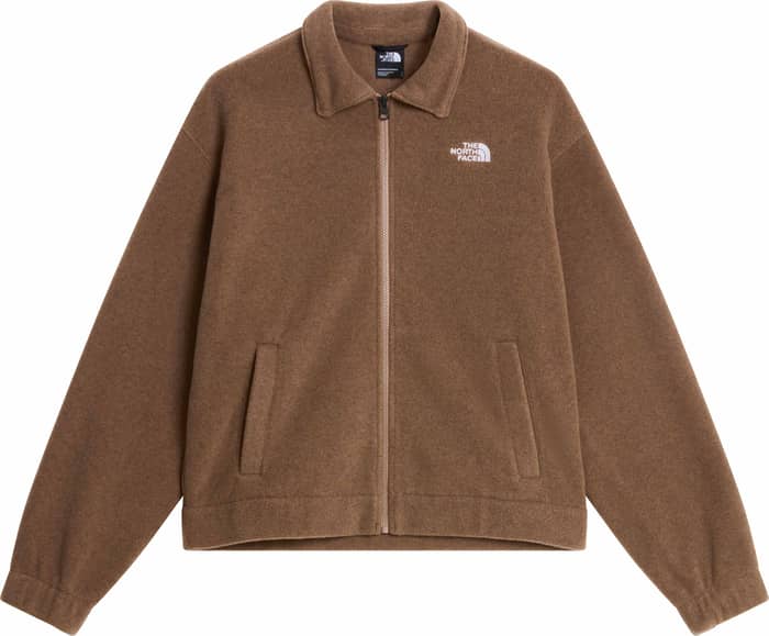 W Fleece Collared Jacket Garnet Black Heather