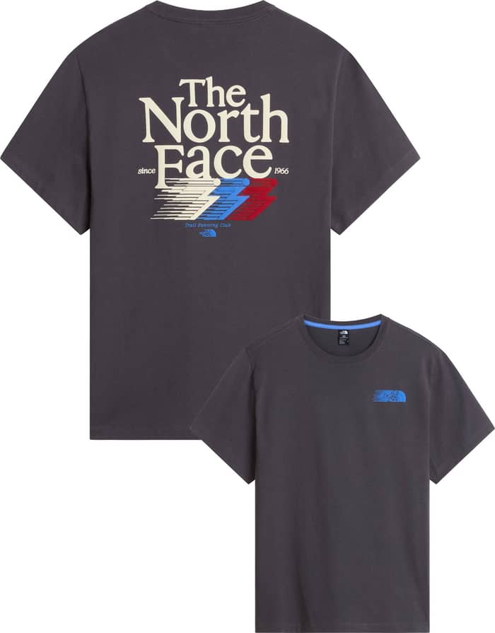 M Retro Trail Rlx SS Tee Graphic Anthracite Grey