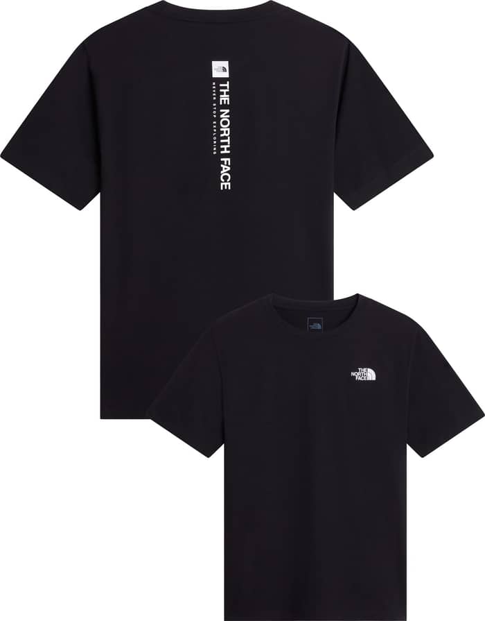 M Vertical Reg SS Tee Graphic TNF Black